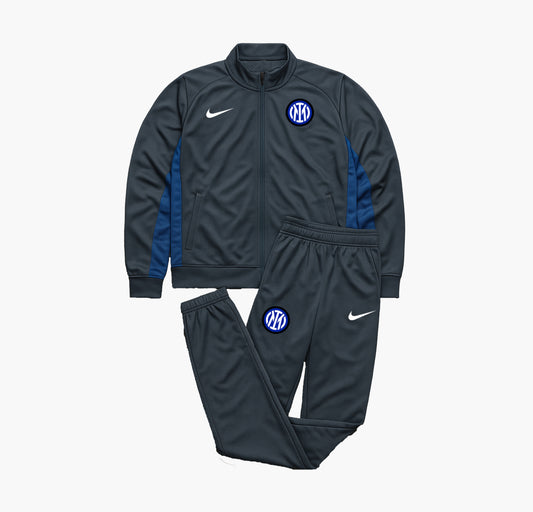 Nike Inter Milan Grey & Navy Tracksuit (S)