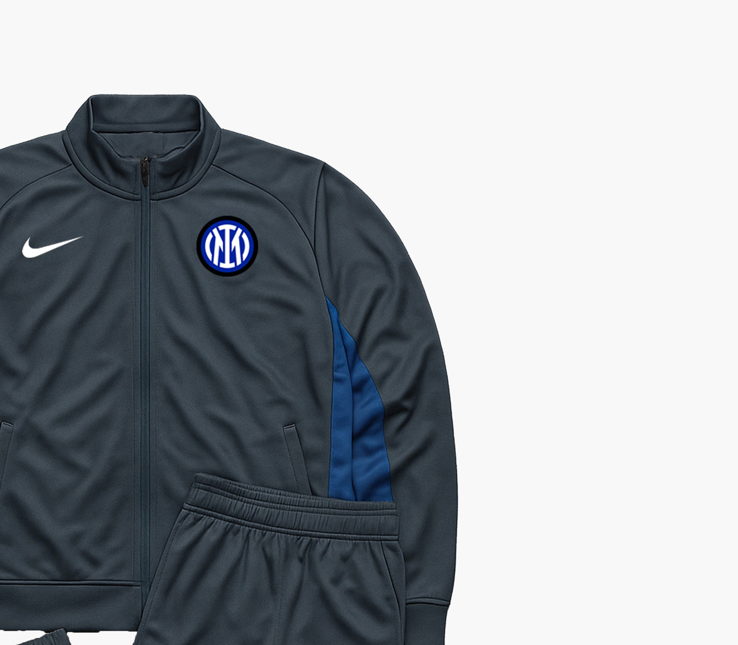 Nike Inter Milan Grey & Navy Tracksuit (S)