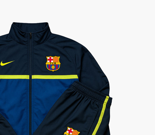Nike FC Barcelona Vintage 90s Blue & Navy Tracksuit (S)
