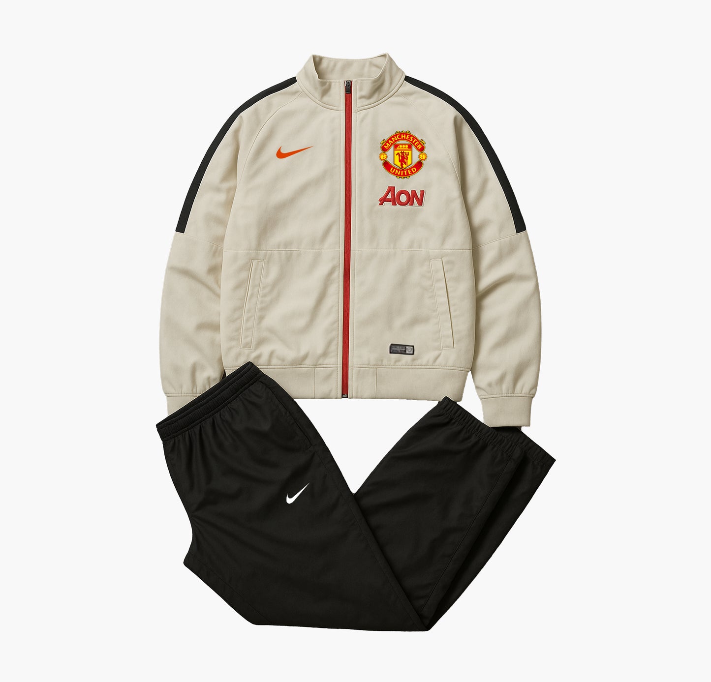 Nike Manchester United Vintage Black & White Tracksuit (S)
