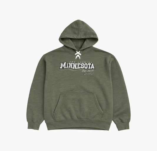 Vintage Cotton Hoodie Gesticktes Logo (L)
