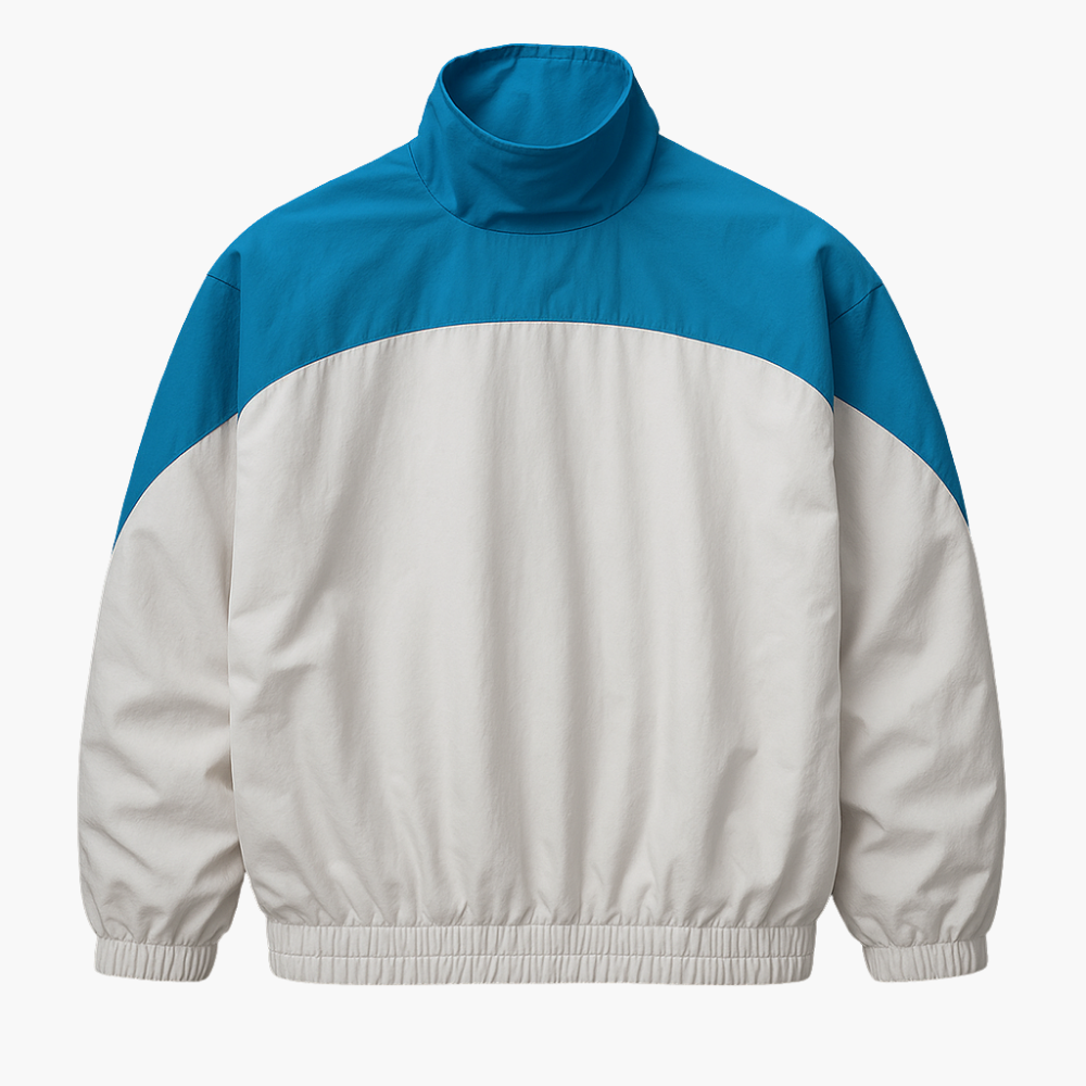 Lacoste Vintage White & Blue Jacket (M)