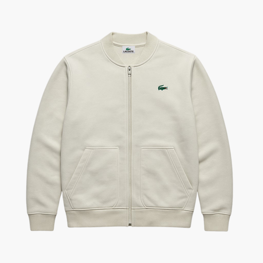 Lacoste White Lightweight College Jacket (M)