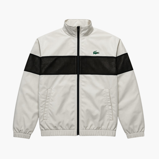Lacoste White & Black Track Jacket (M)