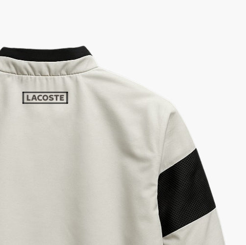 Lacoste White & Black Track Jacket (M)