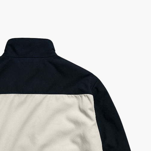 Lacoste White & Black Polyester Jacket (M)