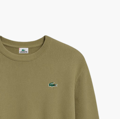 Lacoste Light Khaki Oversized Sweater (XL)