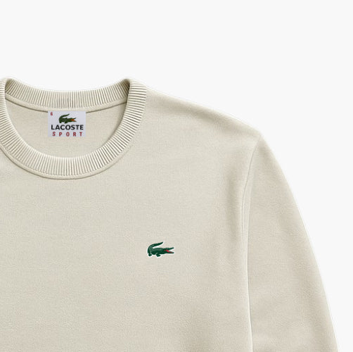 Lacoste White Cotton Sweater (XL / FR 6)