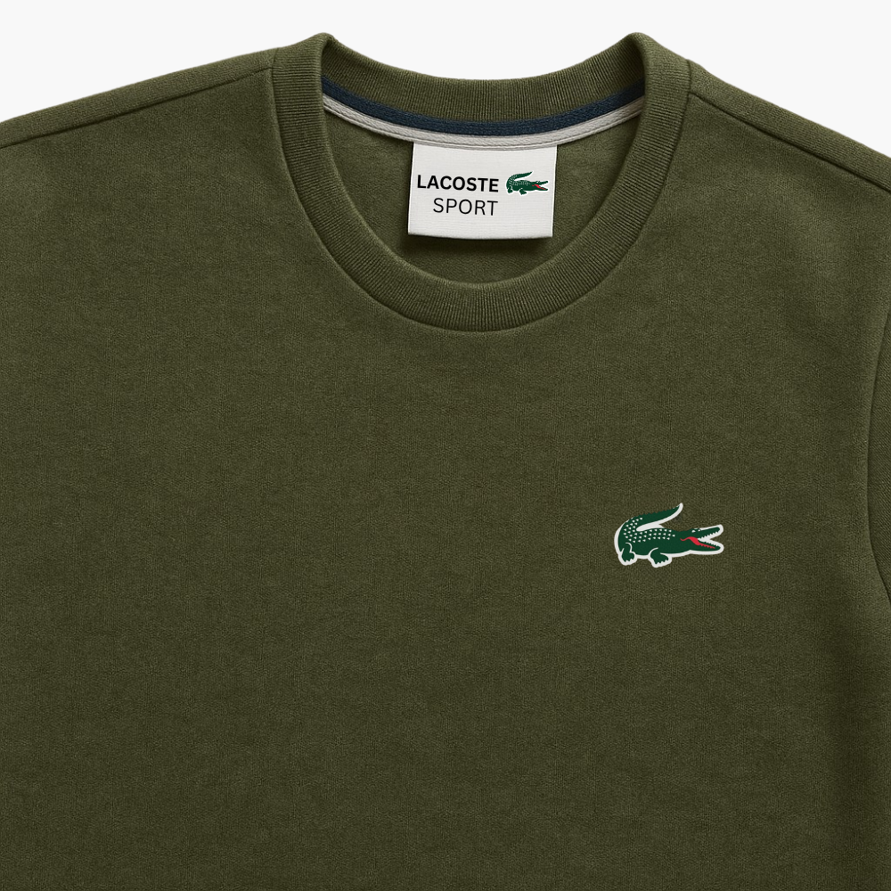 Lacoste Dark Green / Khaki Sweatshirt (L)