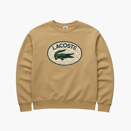 Lacoste Khaki & Beige Sweater (L)