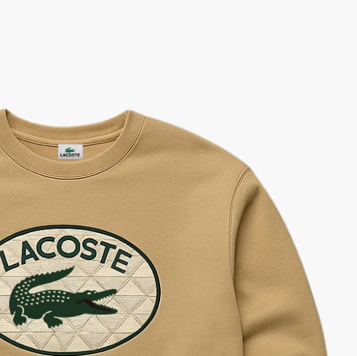 Lacoste Khaki & Beige Sweater (L)
