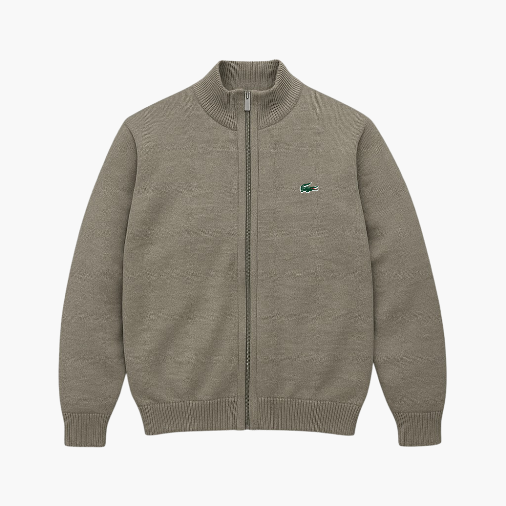 Lacoste Grey Zip Gilet (L / FR 4)