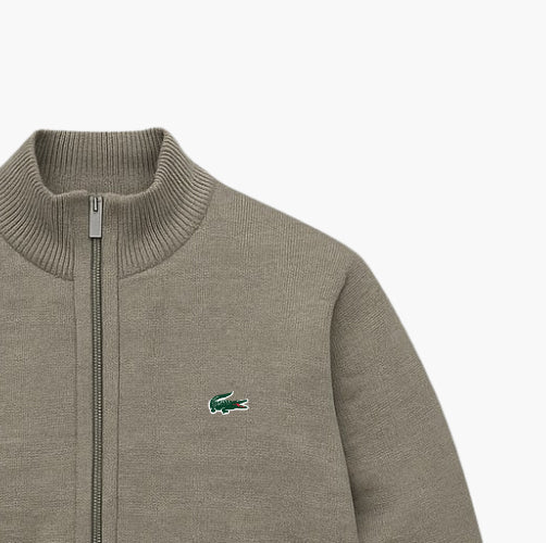 Lacoste Grey Zip Gilet (L / FR 4)