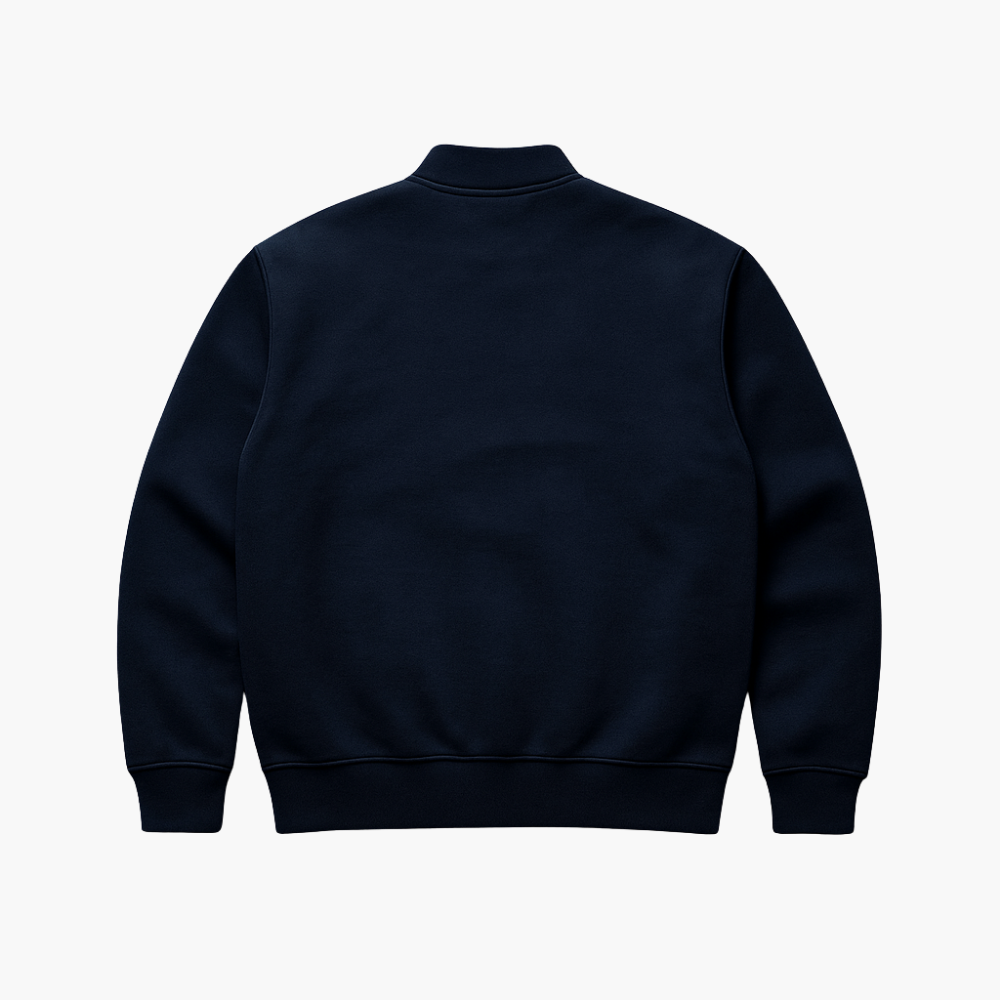 Lacoste Navy Blue Cotton Zip Gilet (L / fits M)