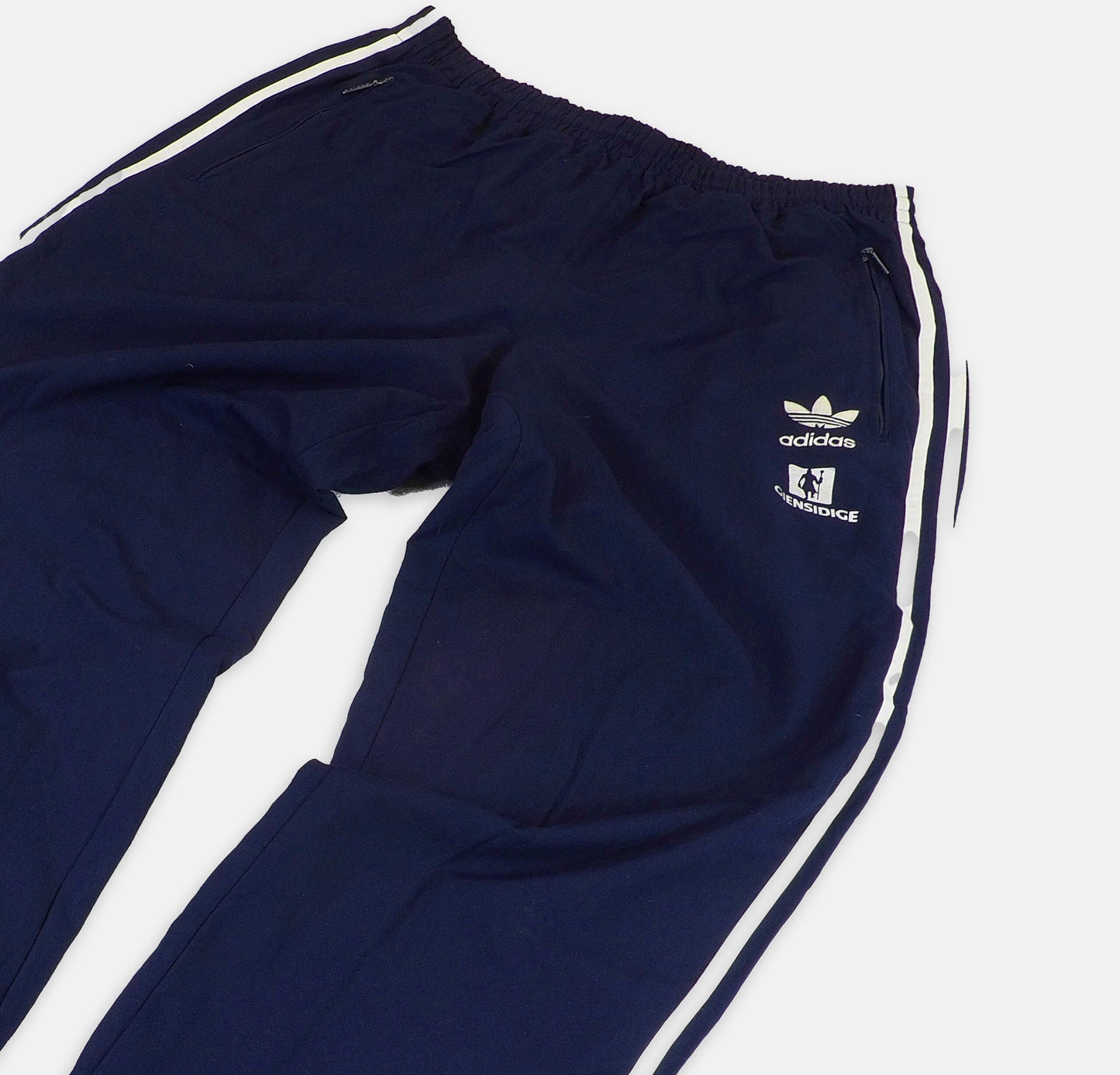 Adidas Nylon Track Pants Gesticktes Logo (L)