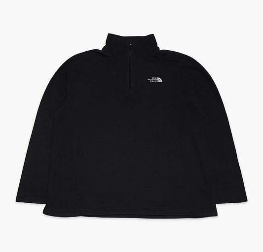 The North Face Quarter Zip Sweat Shirt Stitched Logo Mens (L)