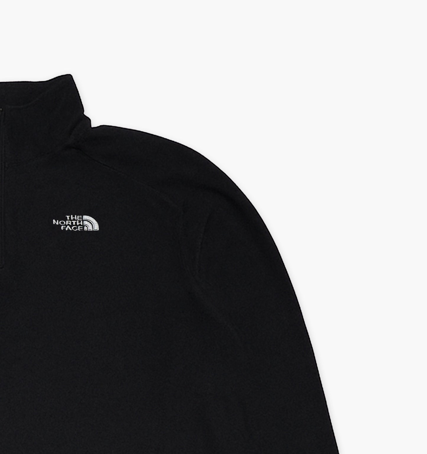 The North Face Quarter Zip Sweat Shirt Stitched Logo Mens (L)