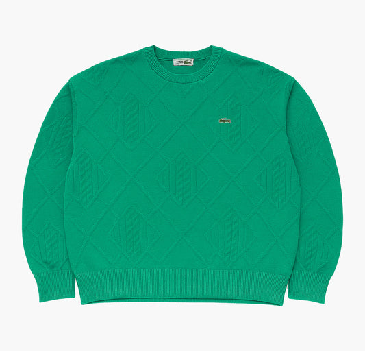 Lacoste Vintage Wool Sweater Stitched Logo (S)