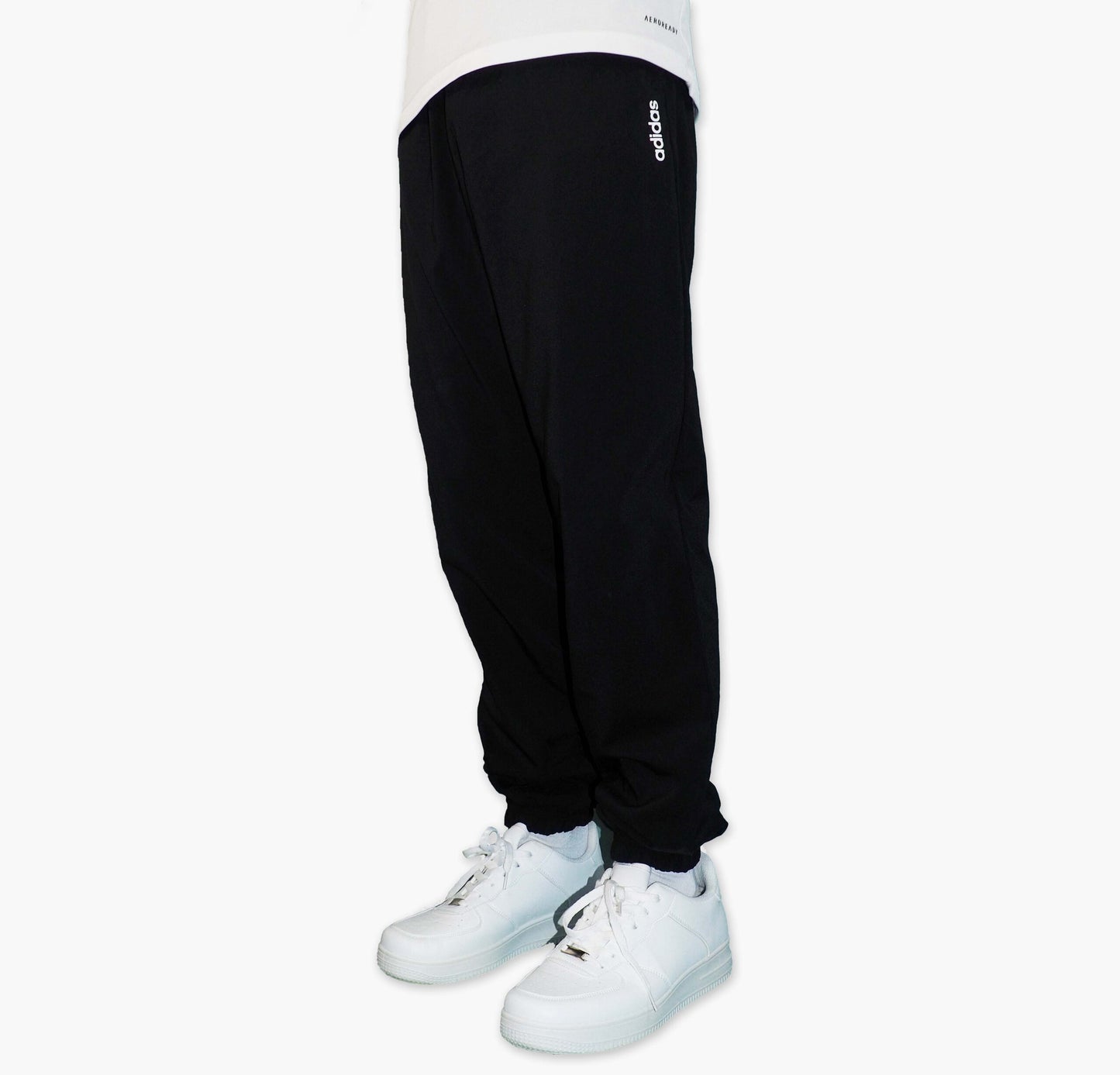 Adidas Nylon Track Pants Spellout Logo (S)