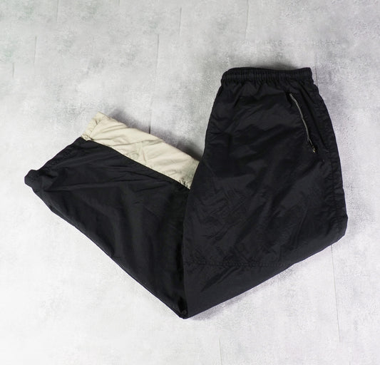 Nike Nylon Track Pants Gesticktes Logo am unteren Beinende (XL)