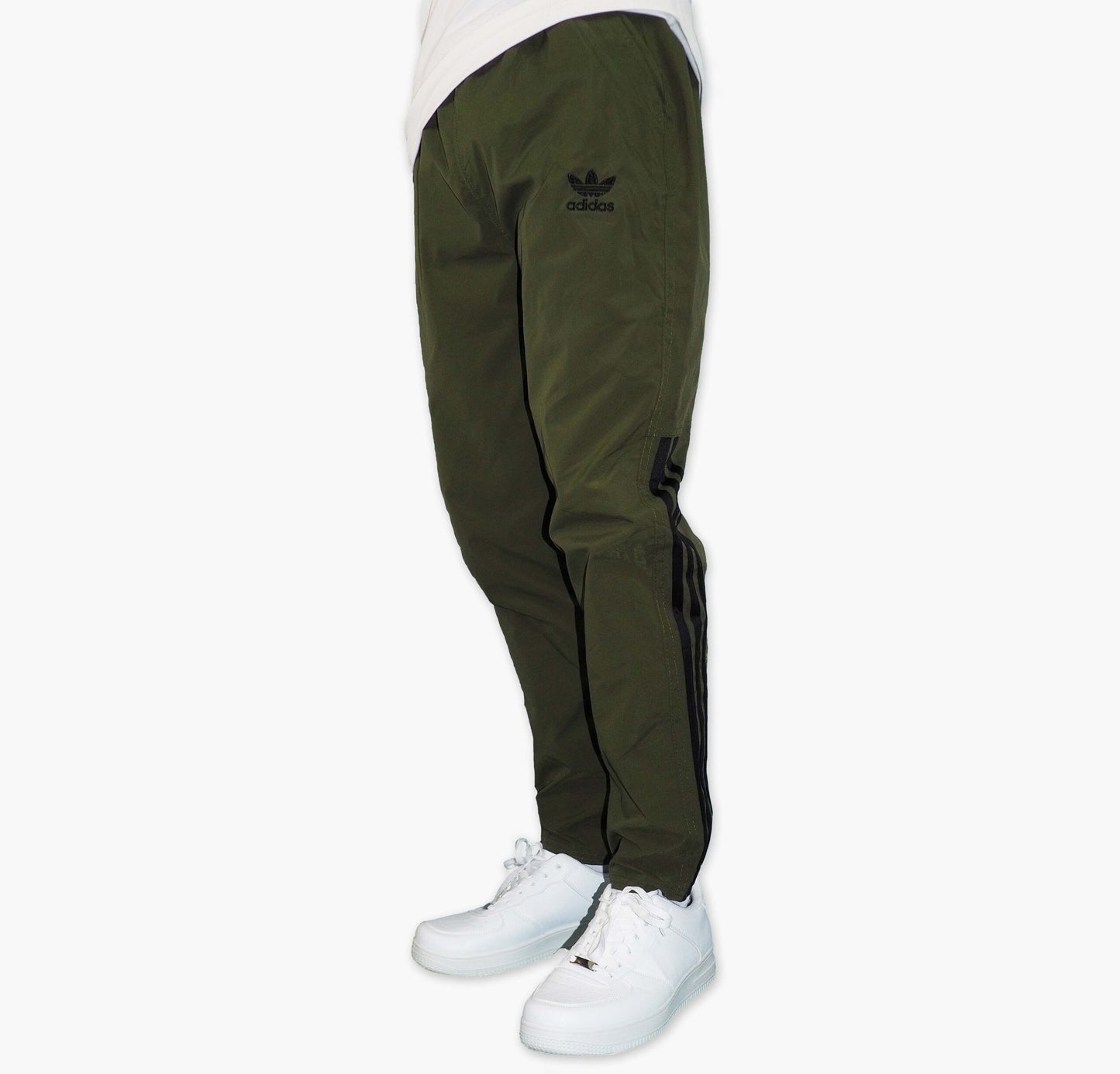 Adidas Nylon Track Pants Gesticktes Logo (S)