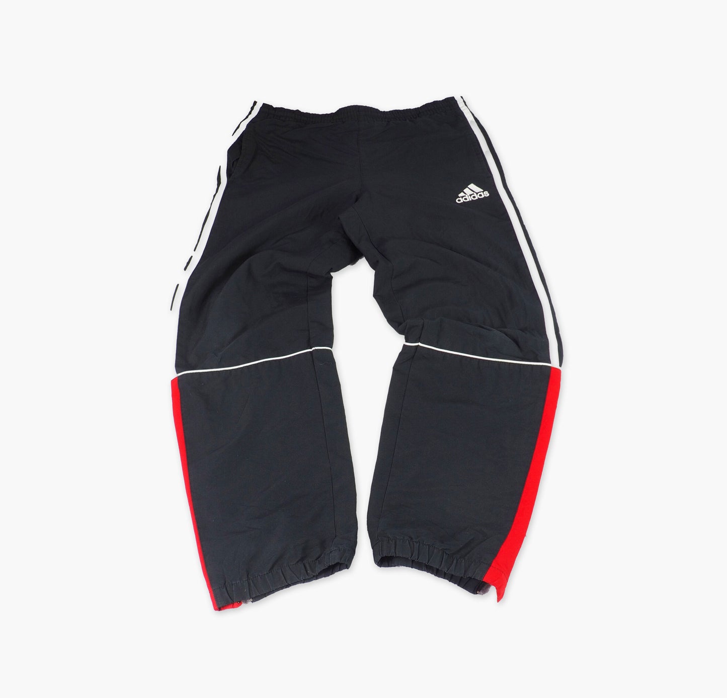 Adidas Nylon Track Pants Gesticktes Logo (L)
