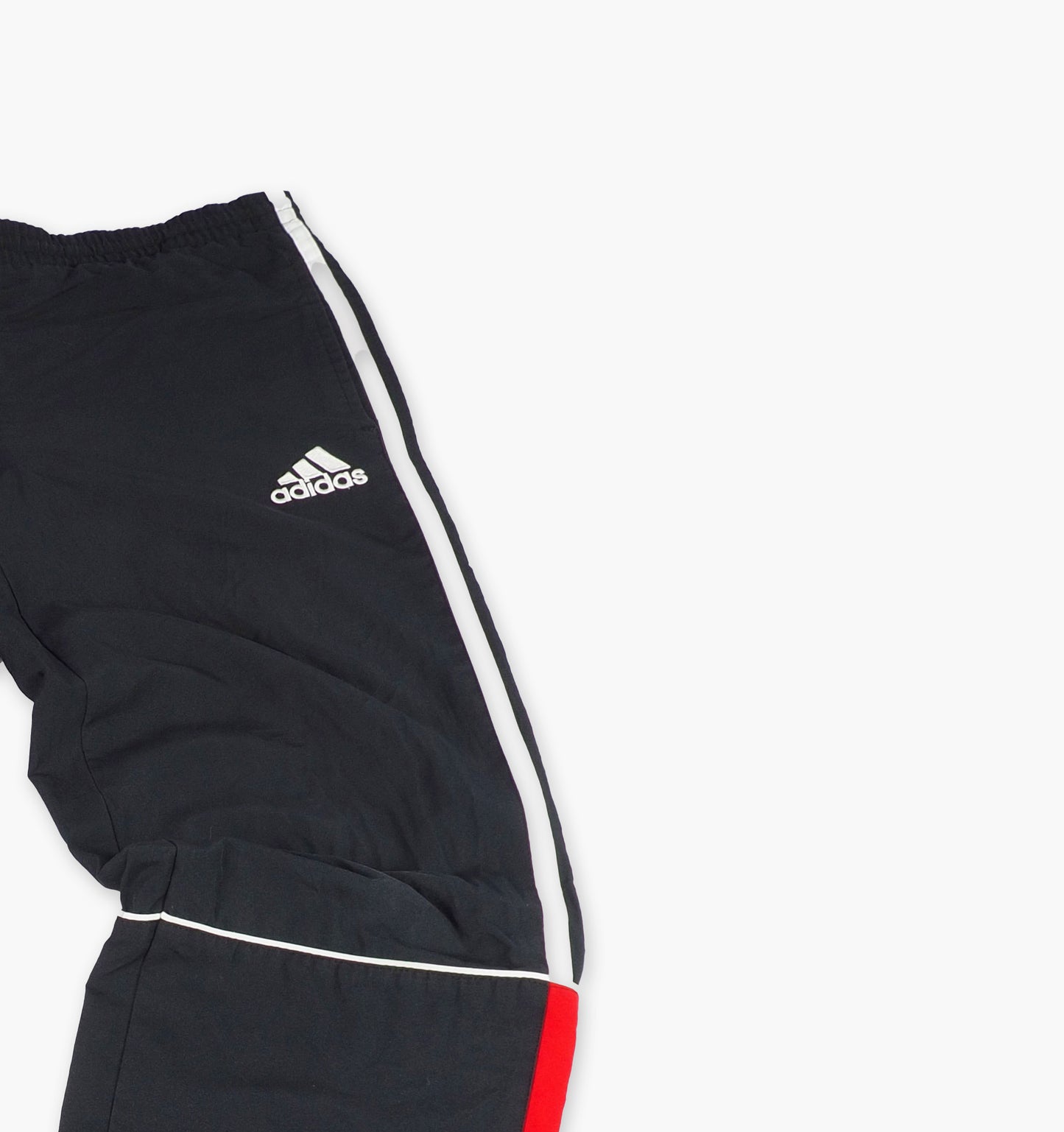 Adidas Nylon Track Pants Gesticktes Logo (L)