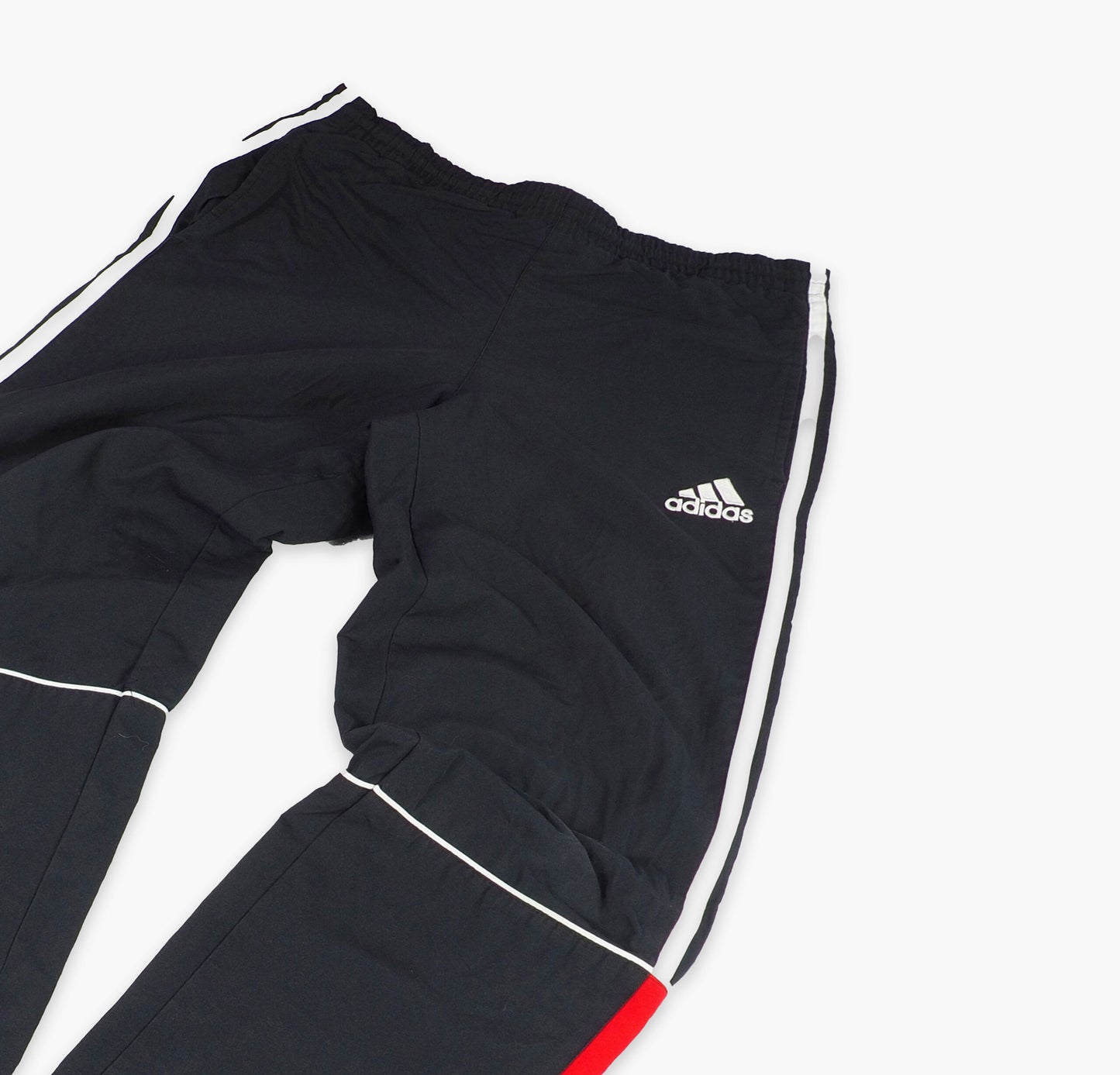 Adidas Nylon Track Pants Gesticktes Logo (L)