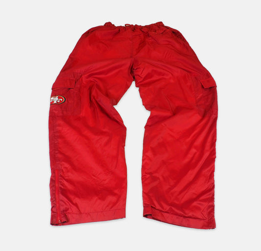 San Francisco 49ers Nylon Track Pants Gesticktes Logo (L)