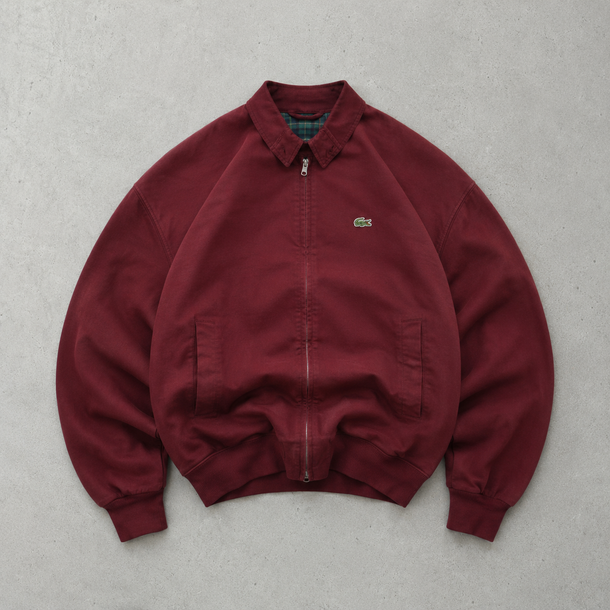 Lacoste LIVE Harrington Jacket Burgunderrot Rare (S)