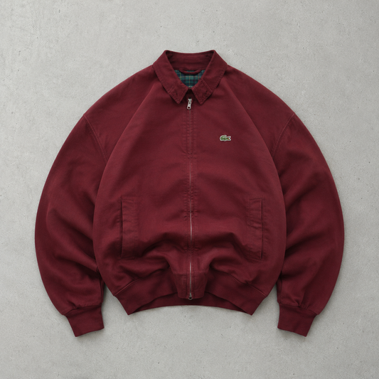 Lacoste LIVE Harrington Jacket Burgunderrot Rare (S)