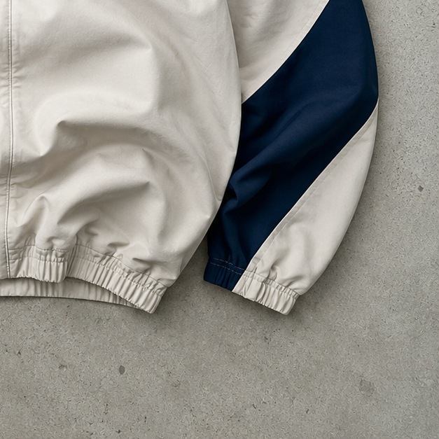 PSG 90s Y2K Nike Track Jacket Creme, Beige Limited (L)