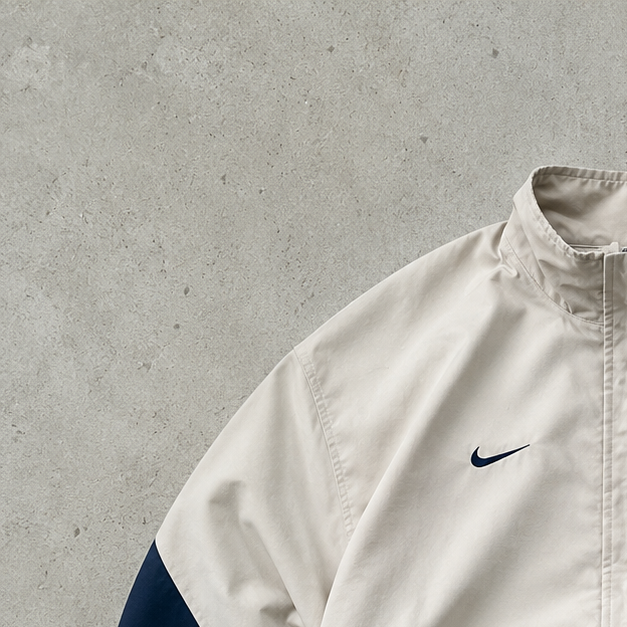 PSG 90s Y2K Nike Track Jacket Creme, Beige Limited (L)