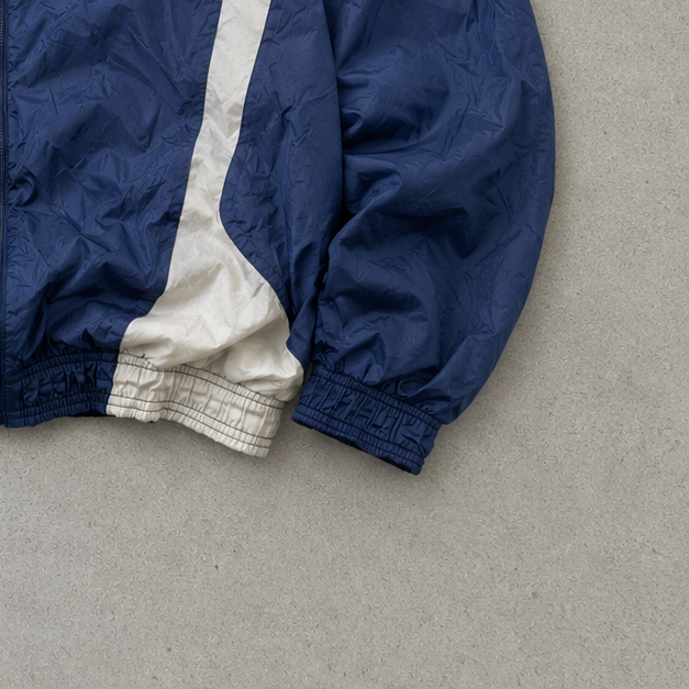 90s Vintage Nike Windbreaker Navy, White Rare (XXL)