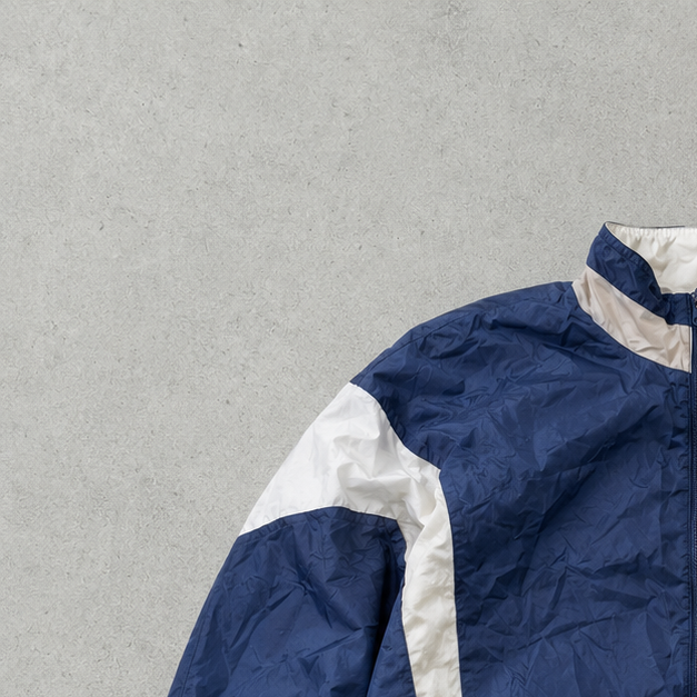 90s Vintage Nike Windbreaker Navy, White Rare (XXL)