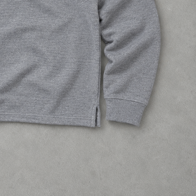 Ralph Lauren Sweater Grau Stitched Logo Rare (M)