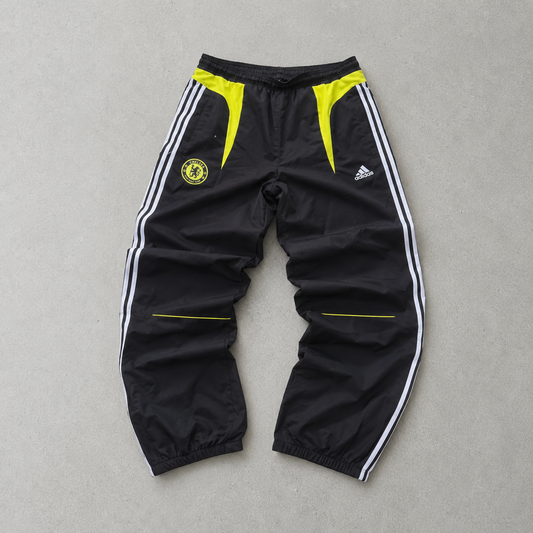 Chelsea 2014 2015 ADIDAS Rain Pants Black / Yellow Limited (L) Stitched Logo