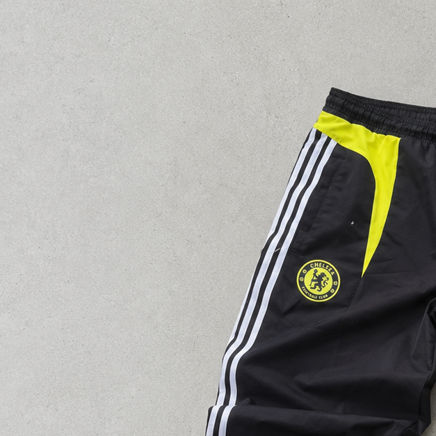 Chelsea 2014 2015 ADIDAS Rain Pants Black / Yellow Limited (L) Stitched Logo