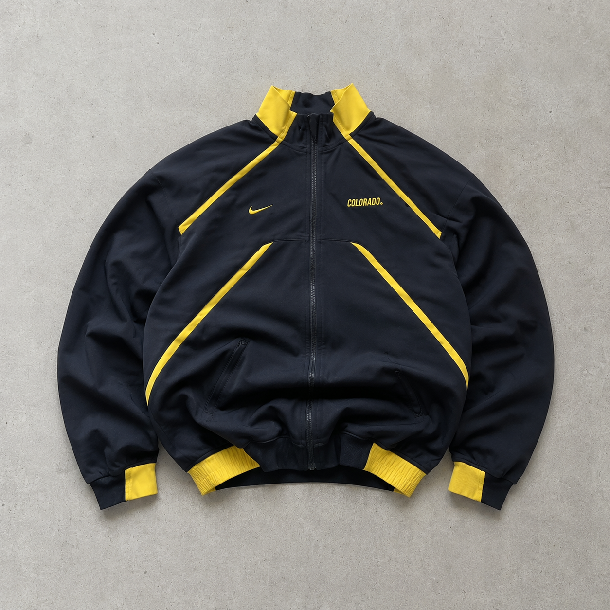Nike Jacket Black, Yellow Limited Stitched Logo (Size L)