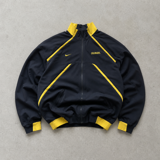 Nike Jacket Black, Yellow Limited Stitched Logo (Size L)