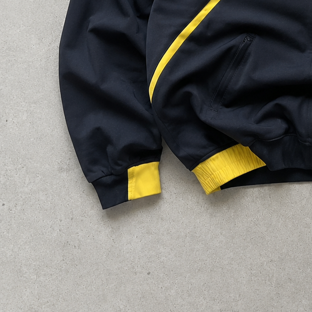 Nike Jacket Black, Yellow Limited Stitched Logo (Size L)