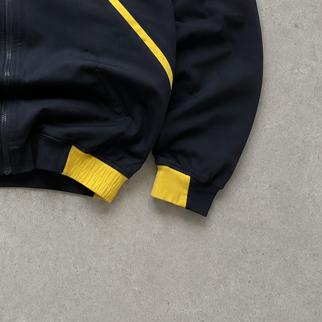 Nike Jacket Black, Yellow Limited Stitched Logo (Size L)
