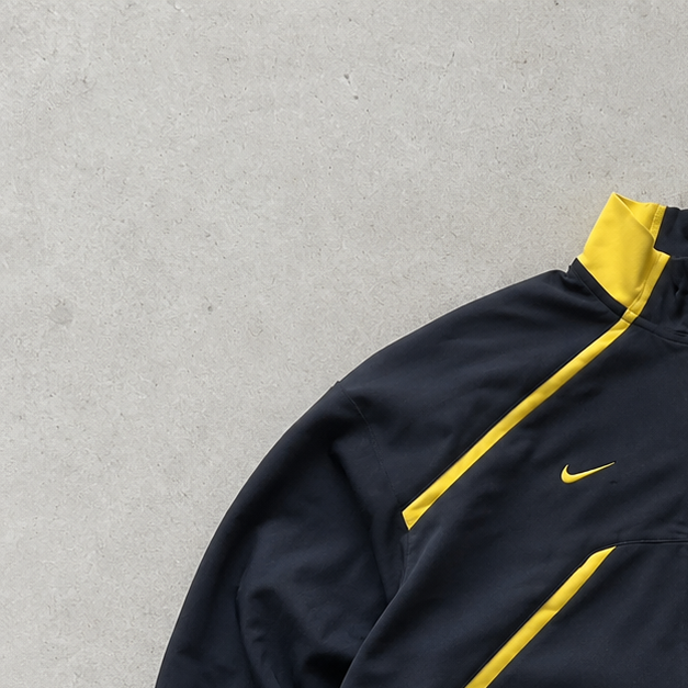 Nike Jacket Black, Yellow Limited Stitched Logo (Size L)