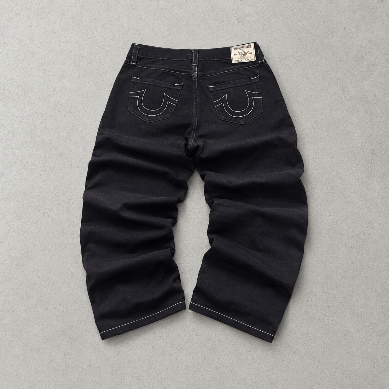 Y2K True Religion Jeans Schwarz, Weiß Limited (W29 | DE 44)