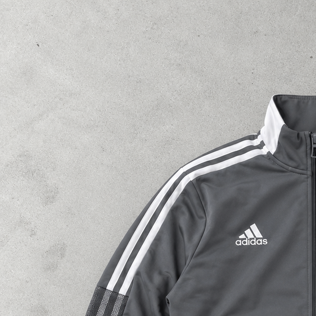 Veste de survêtement Adidas Y2K gris / blanc rare (S)