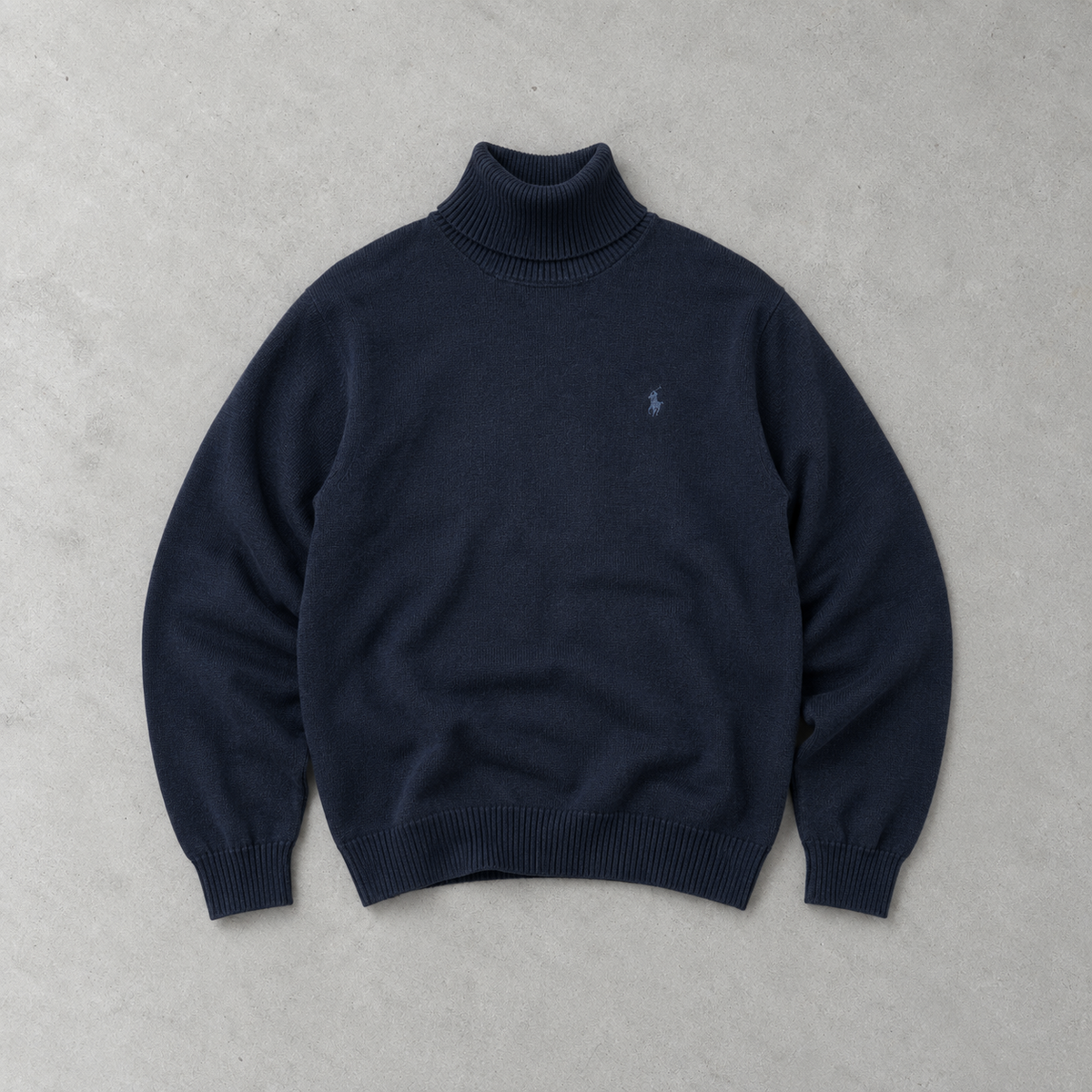 Ralph Lauren Sweater Marineblau Stitched Logo Limited (M)