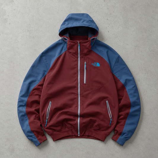 The North Face Jacket Burgunderrot, Hellblau Rare (L)