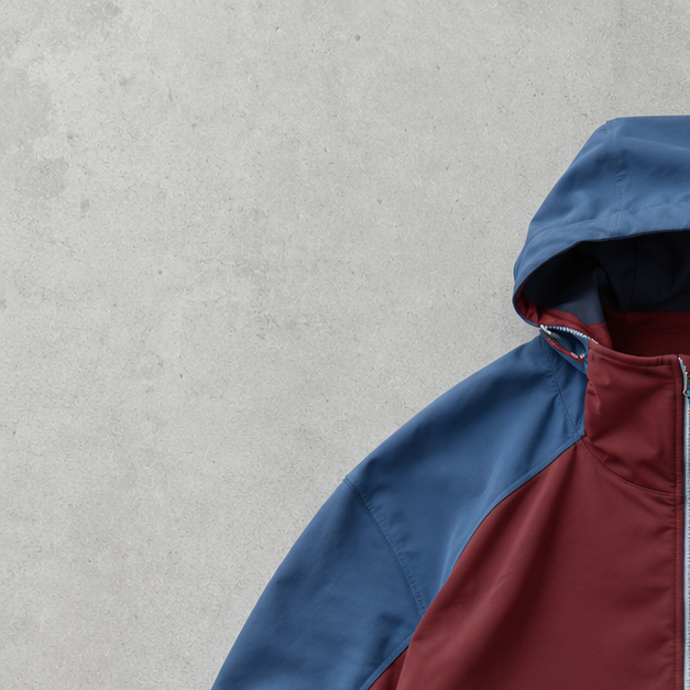 The North Face Jacket Burgunderrot, Hellblau Rare (L)