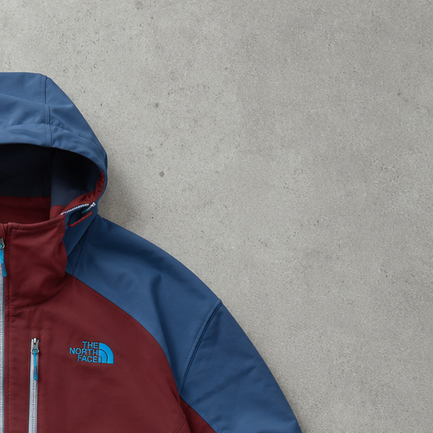 The North Face Jacket Burgunderrot, Hellblau Rare (L)