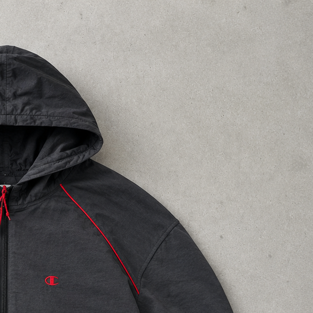 Champion Jacket Grey / Black Rare (M)